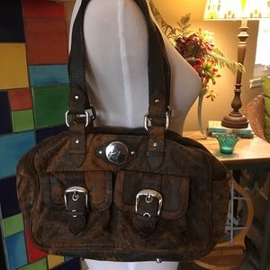 Junior Drake Distressed Leather Handbag